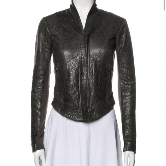 veda leather moto jacket - Picture 1 of 8